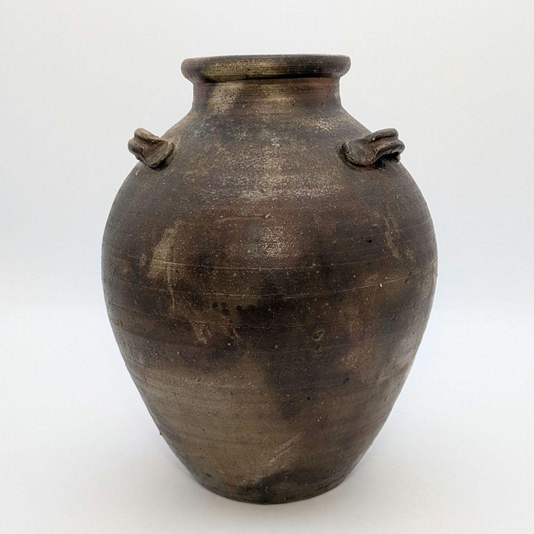 数乗威生 備前焼 三耳壺 三耳壷 花瓶 花器 花入 フラワーベース 花生 華道具