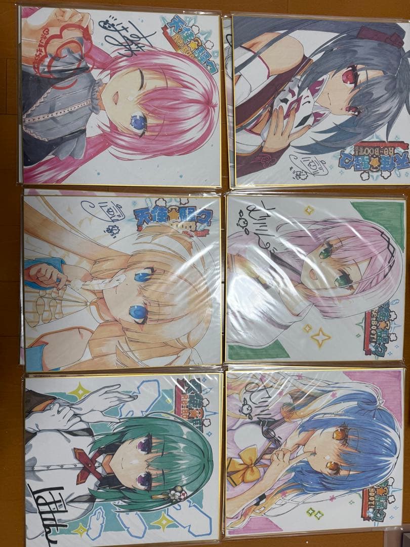 天使 騒々 RE BOOT オフィシャル　色紙６枚セット