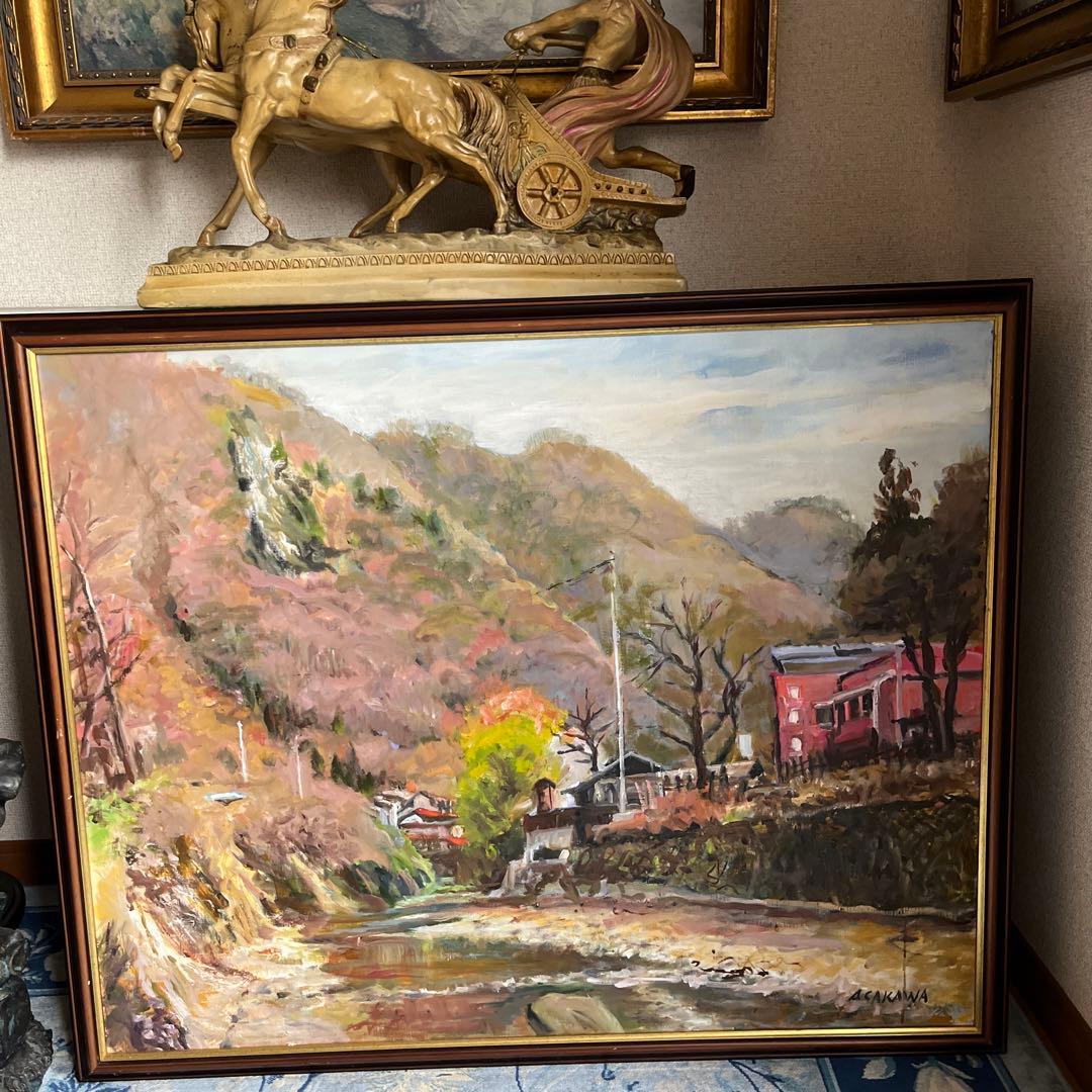 【更に値下げしました】油絵画F30
