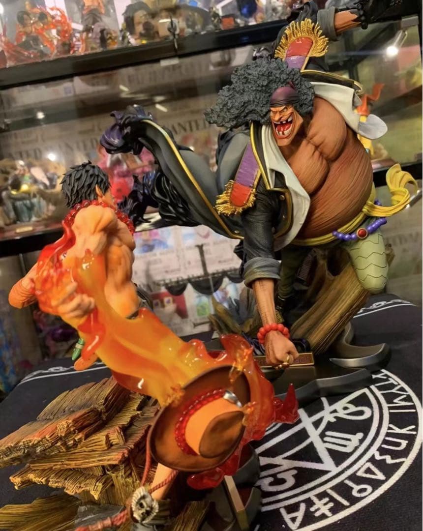 ワンピース エース vs 黒ひげ ガレージキット ガレキ スタチュー①