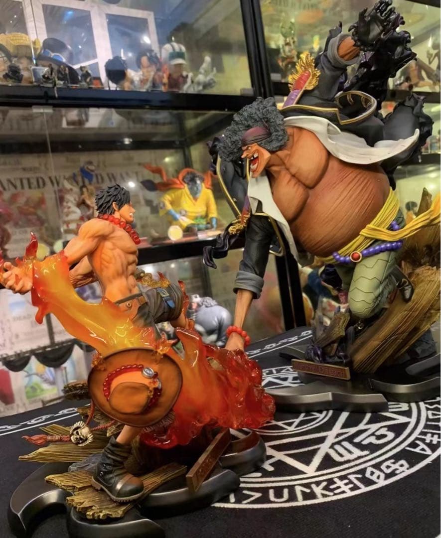 ワンピース エース vs 黒ひげ ガレージキット ガレキ スタチュー①