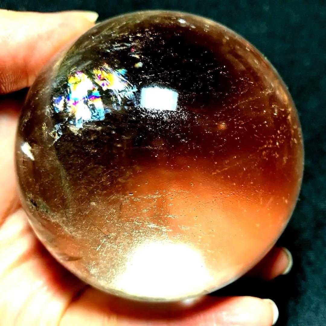 超大玉　67mm 満点星ヘアルチルクォーツ　丸玉　スフィア　パワーストーン