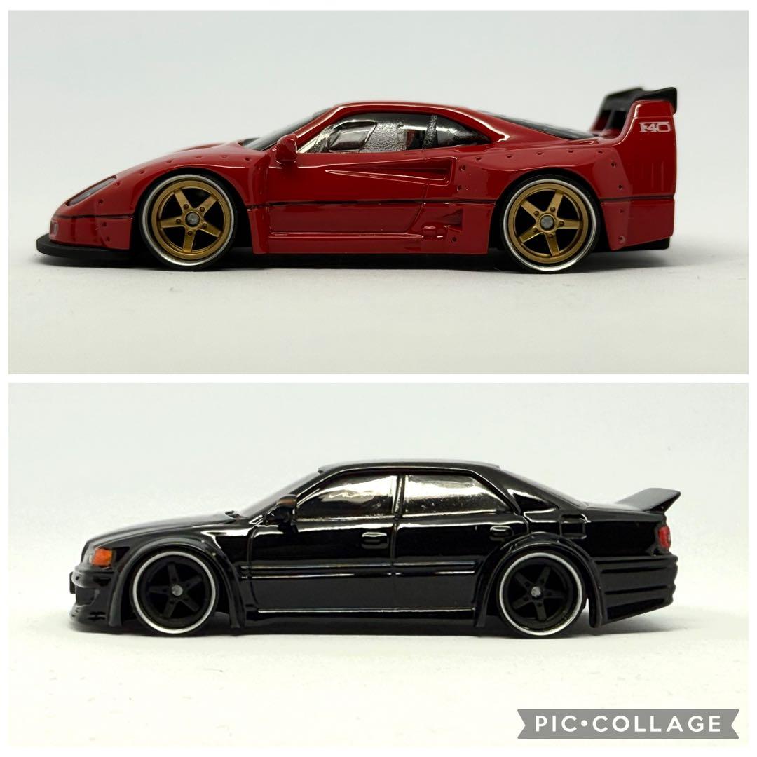 イハイズム　ホットウィールフェラーリF40 、チェイサーカスタム