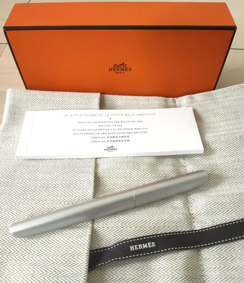 エルメス ノーチラス ボールペン シルバー 箱付