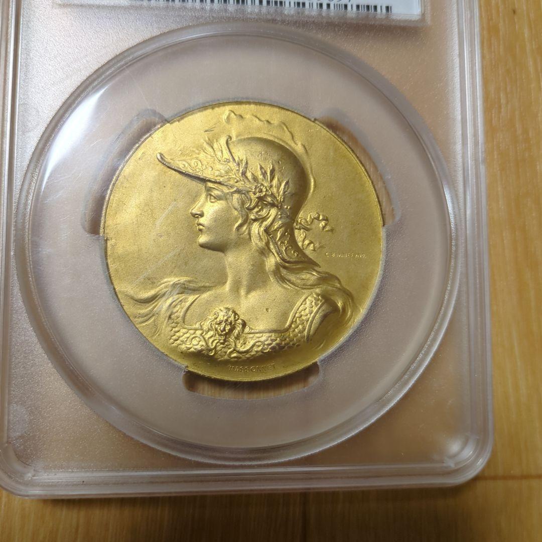 【世界に1枚】フランス・パリ万国博覧会 　PCGS SP63
