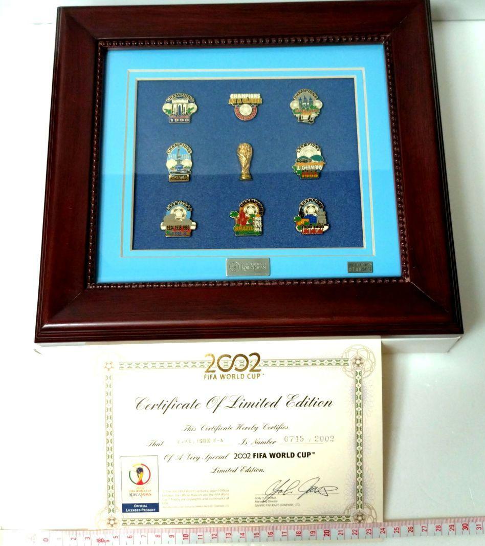 証明書付き限定品　FIFA WORLD CUP 優勝国ピンバッジセット　刻印あり