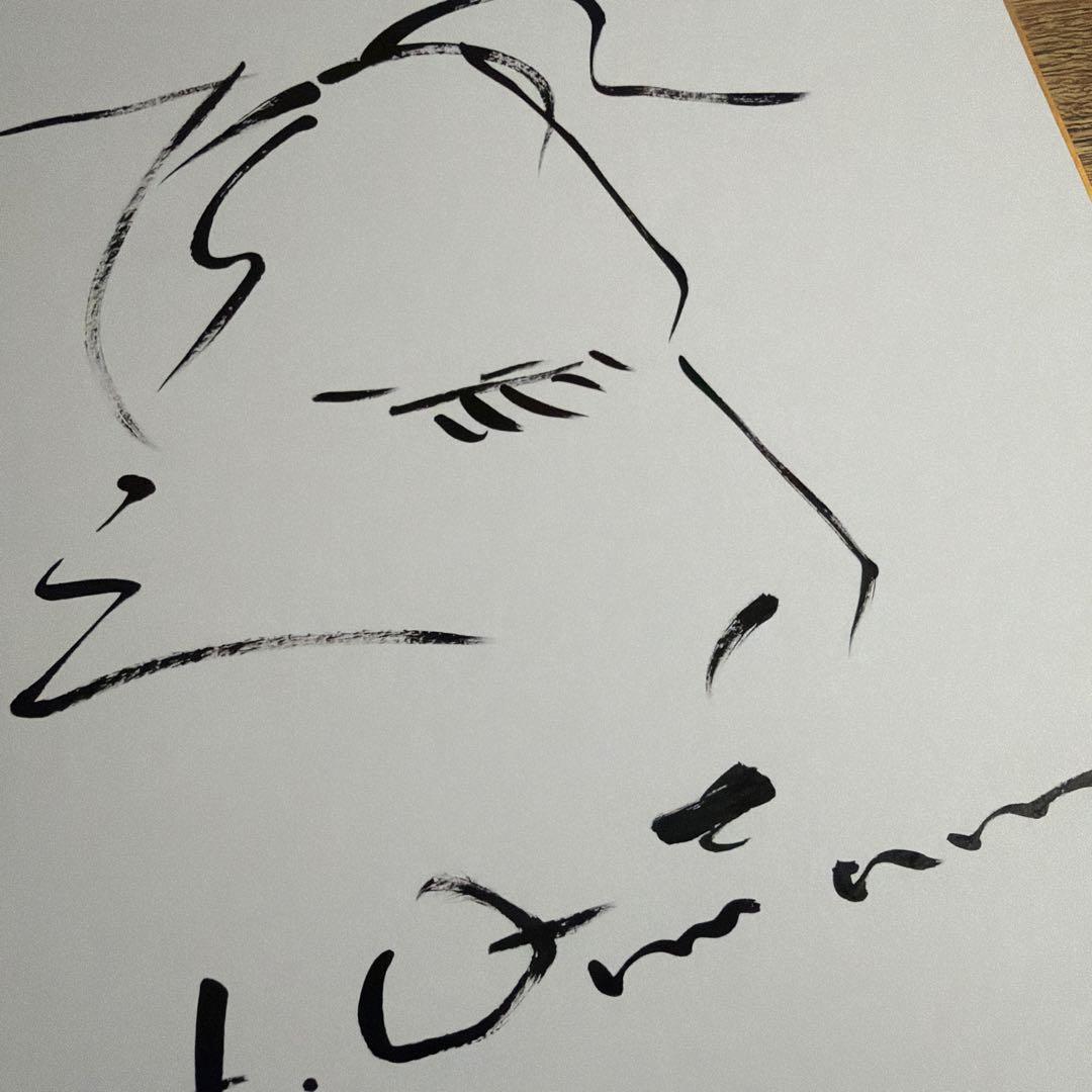 天野喜孝　直筆サイン色紙