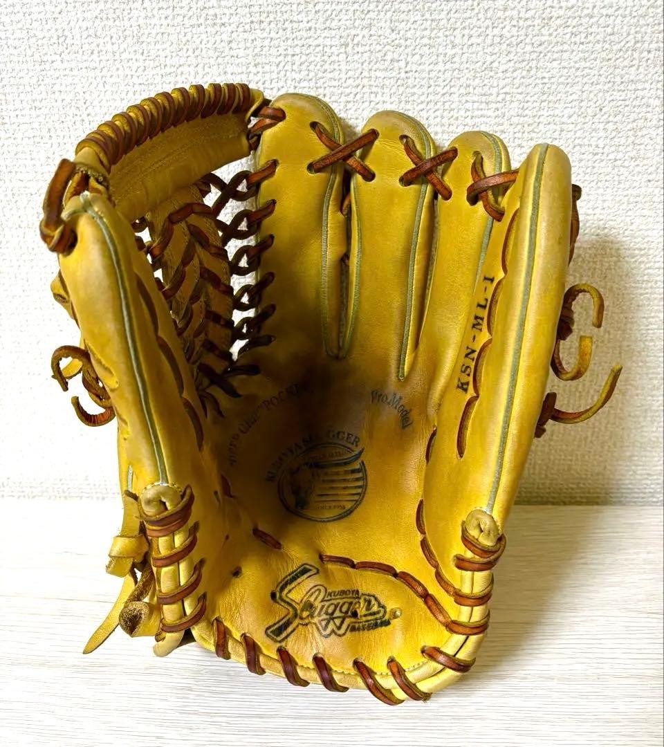 【ラベル無】久保田スラッガー 軟式グローブ KSN-ML-1 外野手用
