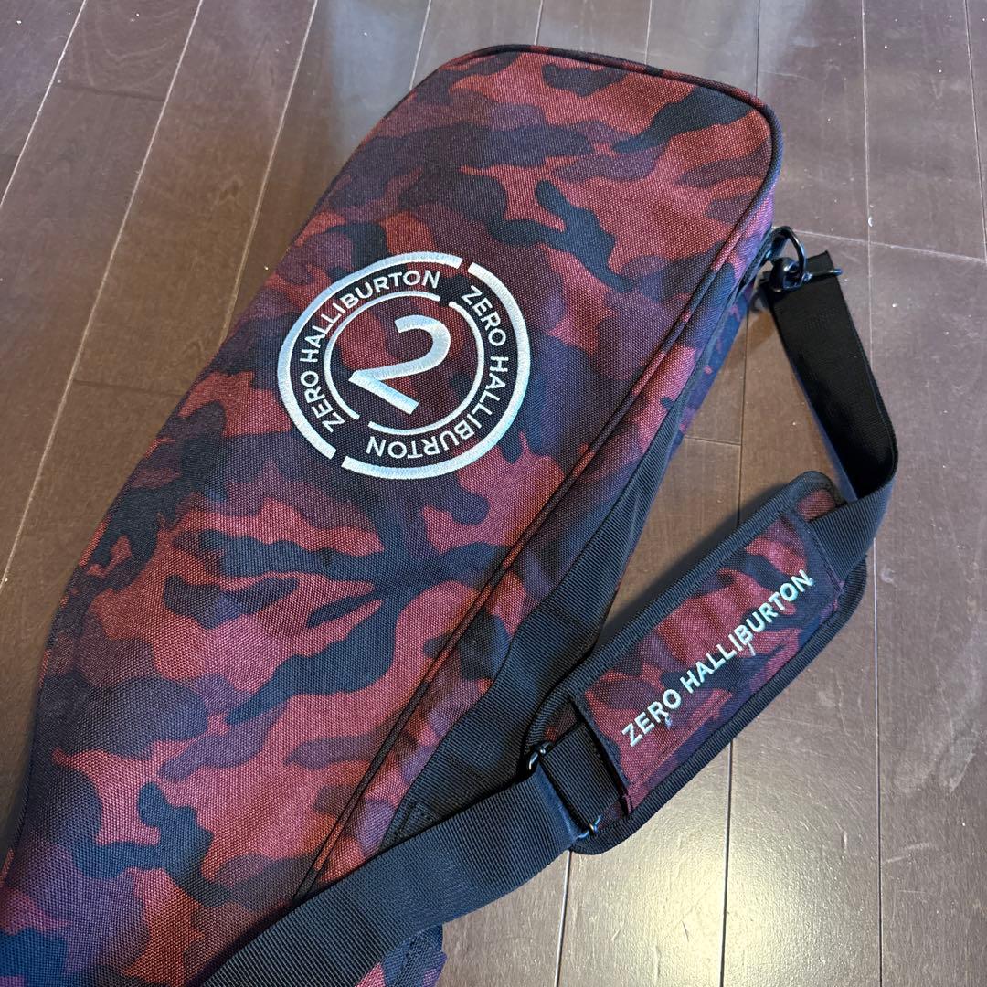 ZERO HALLIBURTON ゴルフ クラブケース レッドカモ 美品 軽量