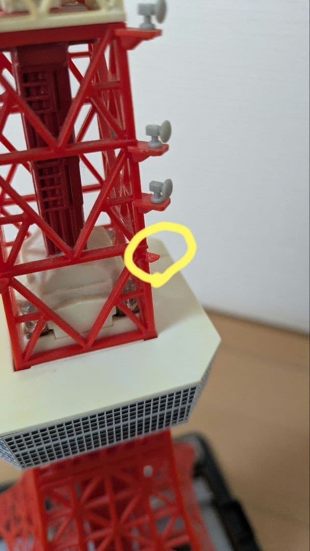 【動作確認済★激安】 東京タワー 2007 模型1/500スケール