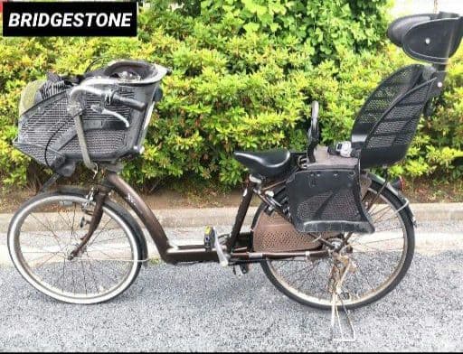 【引取り限定価格】ブリヂストン アンジェリーノ 3段ギア 3人子乗せ 自転車