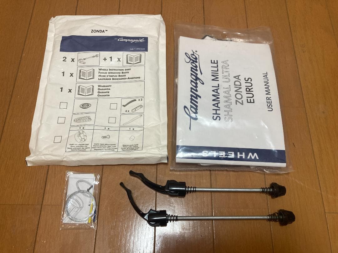 【美品】カンパニョーロ　ゾンダ　C17 リムブレーキ 622x17C　シマノ