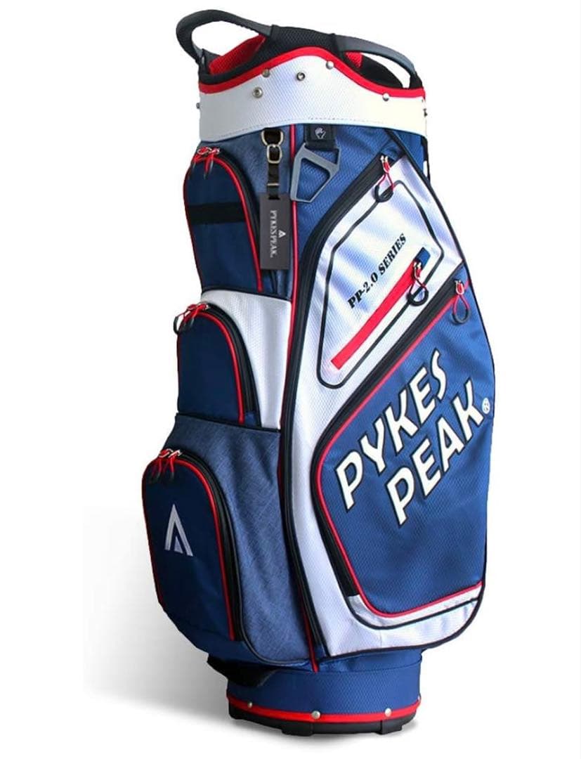 PYKES PEAK キャディバッグ 軽量 2.4kg 14分割 ゴルフバッグ