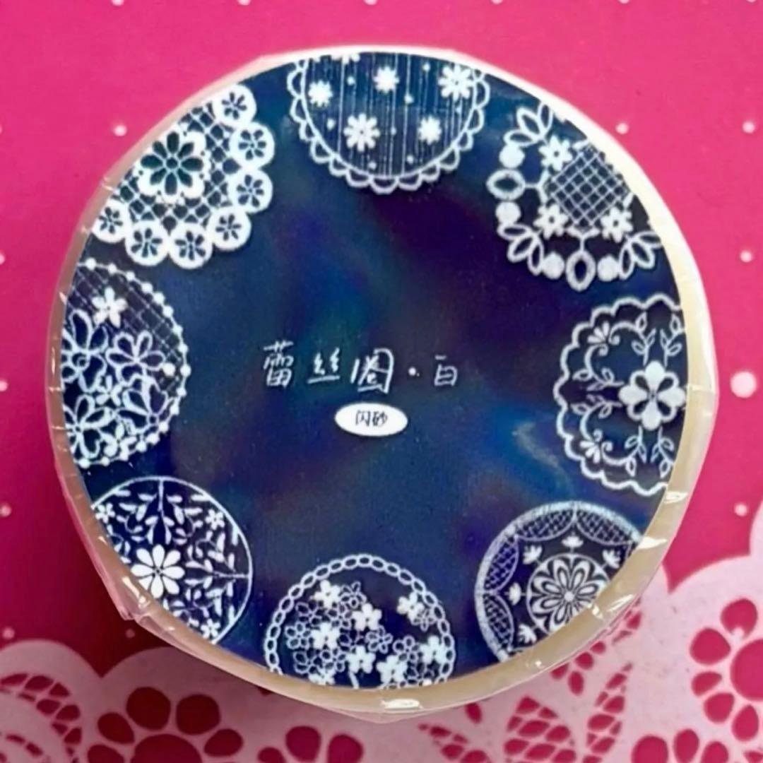 PET 蕾丝圈-白 ダイカット4.5cm×5.25m　海外マステ　白レース