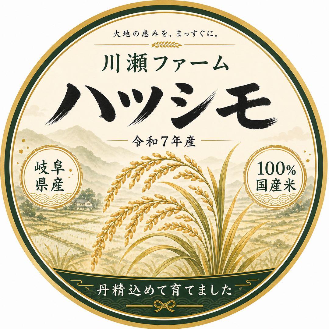 令和7年産 新米 岐阜ハツシモ 腸活 ヘルシー 米 ブランド米 10Kg