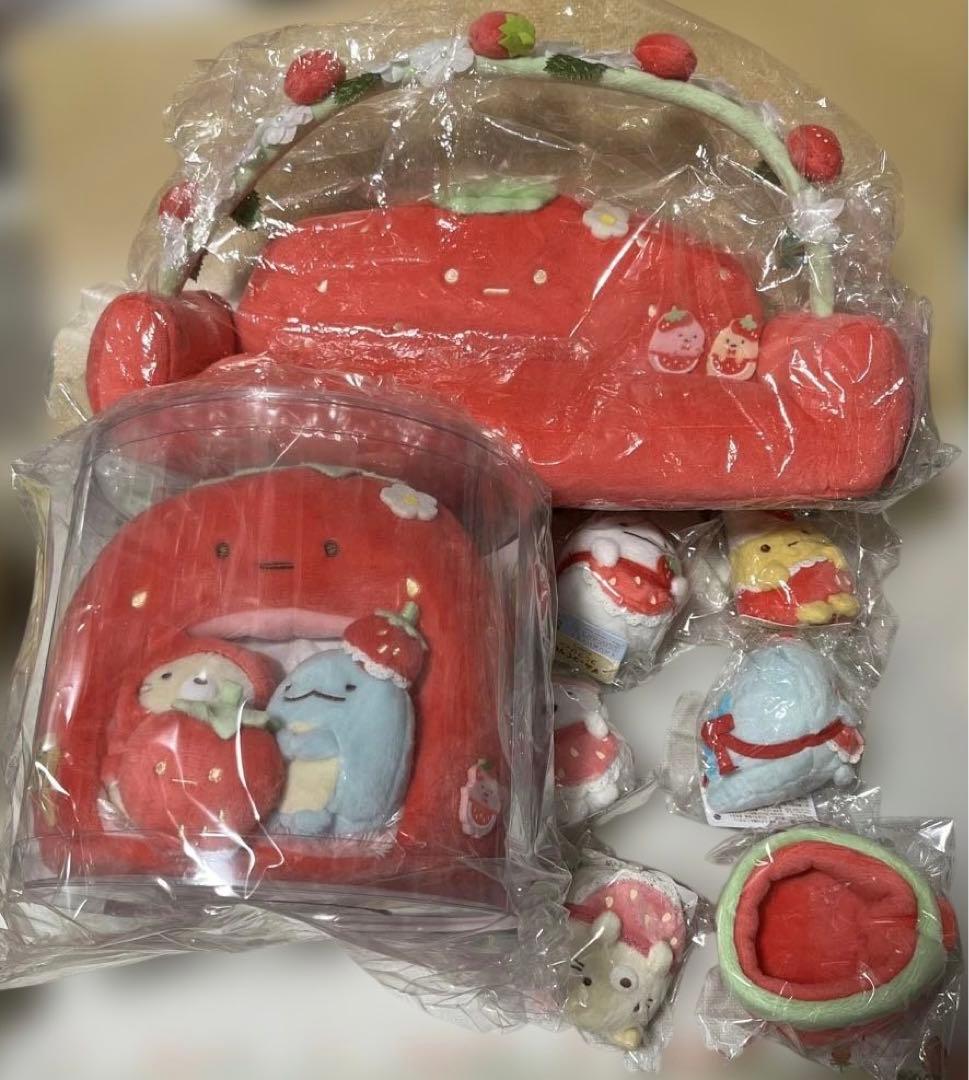 すみっコぐらし　喫茶でいちごフェア　ぬいぐるみセット