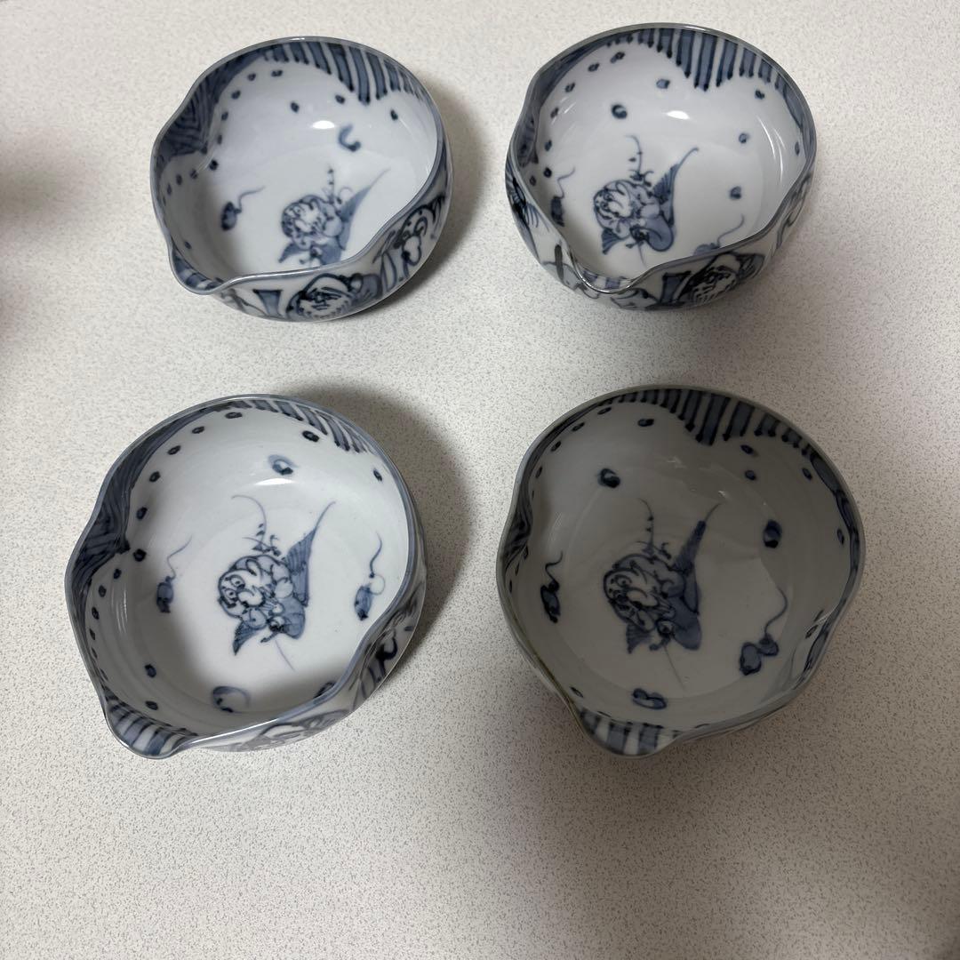 瑞昭窯 茶碗 ４客 吾唯知足 湯呑み 平安瑞 京焼 清水焼　へちもん