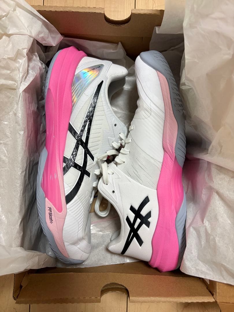 高橋蘭　シューズ　ASICSスカイエリートff3 ピンク　27.0cm