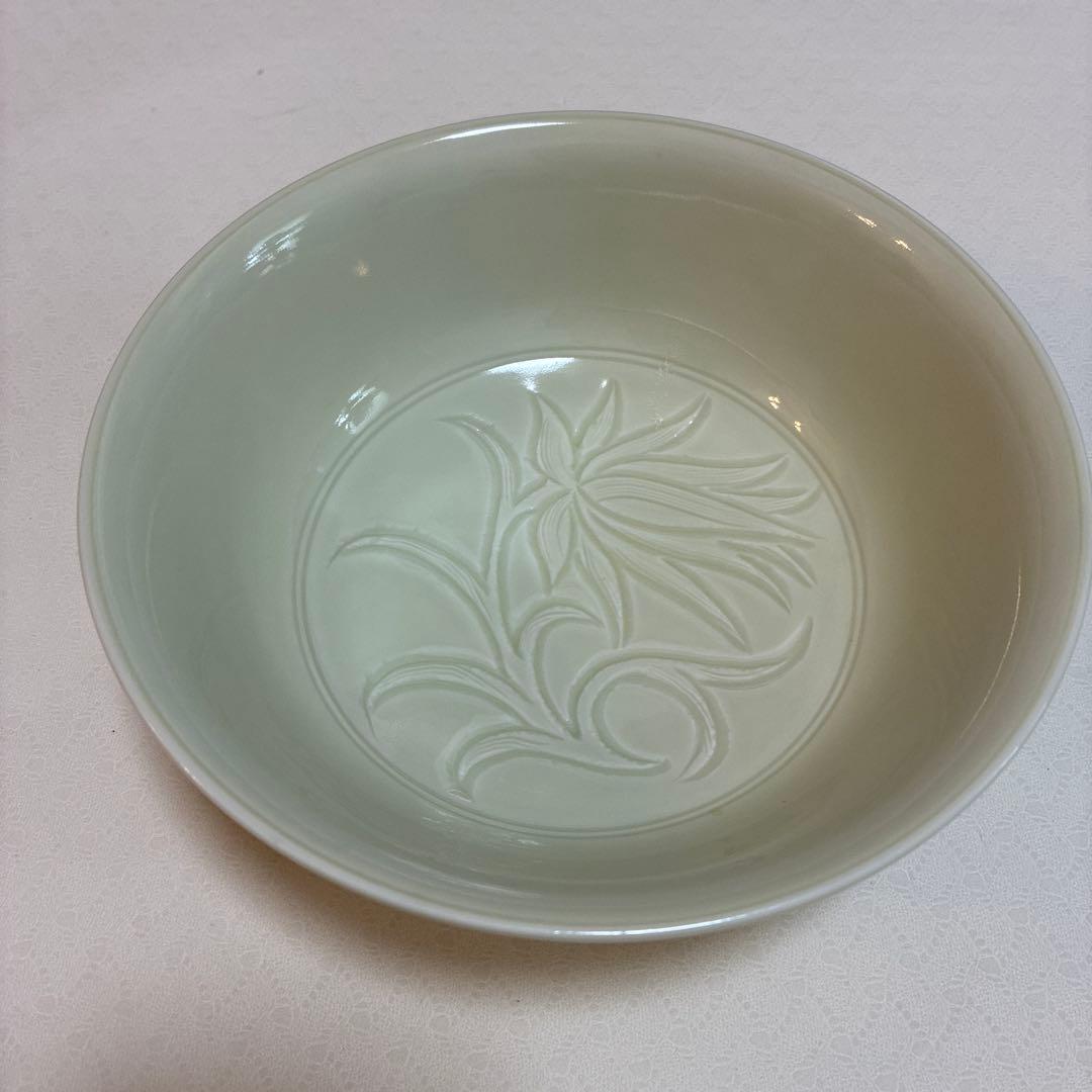宮永東山（造）茶道具　菓子鉢 蓮華唐草文　現代工芸　陶磁器　京焼
