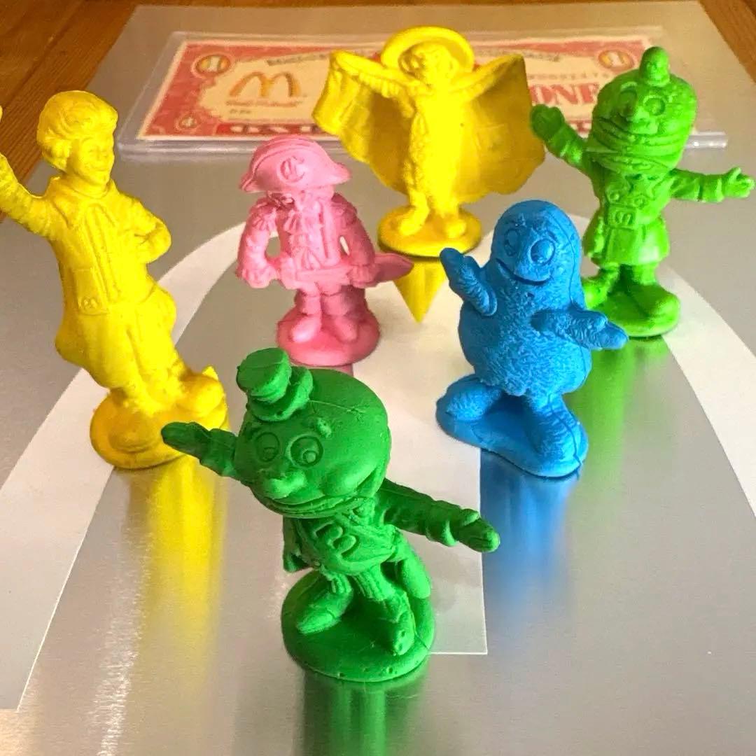 レア　1981年　マクドナルドランド　キャラクター　ラバーフィギュア　フルセット