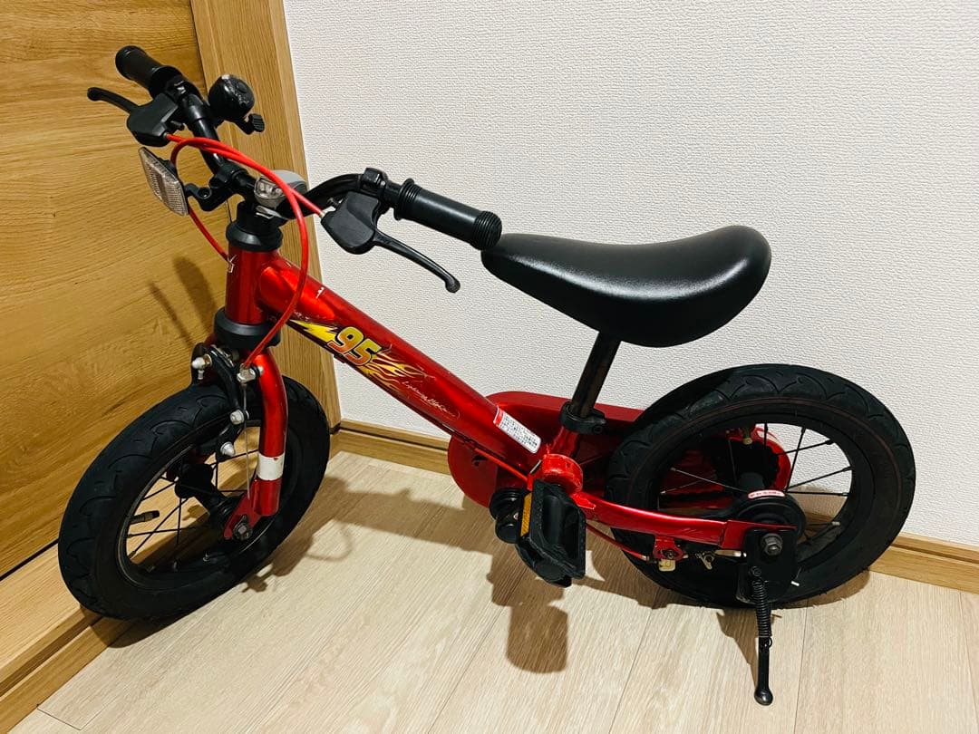 カーズ 変身バイク d-bike じてんしゃデビュー 2in1 2way 赤
