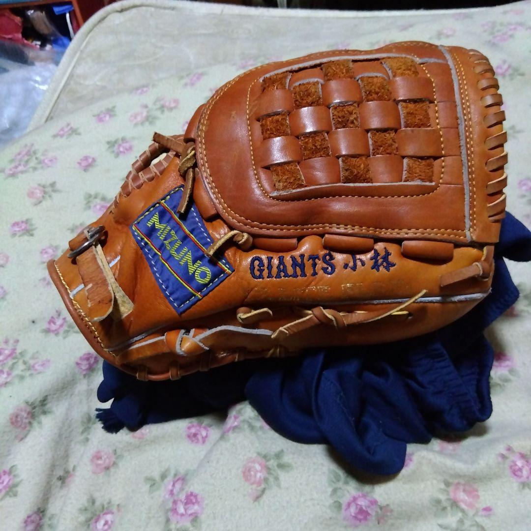 ミズノ GIANTS レザーグローブ ブラウン小林繁 バージョン