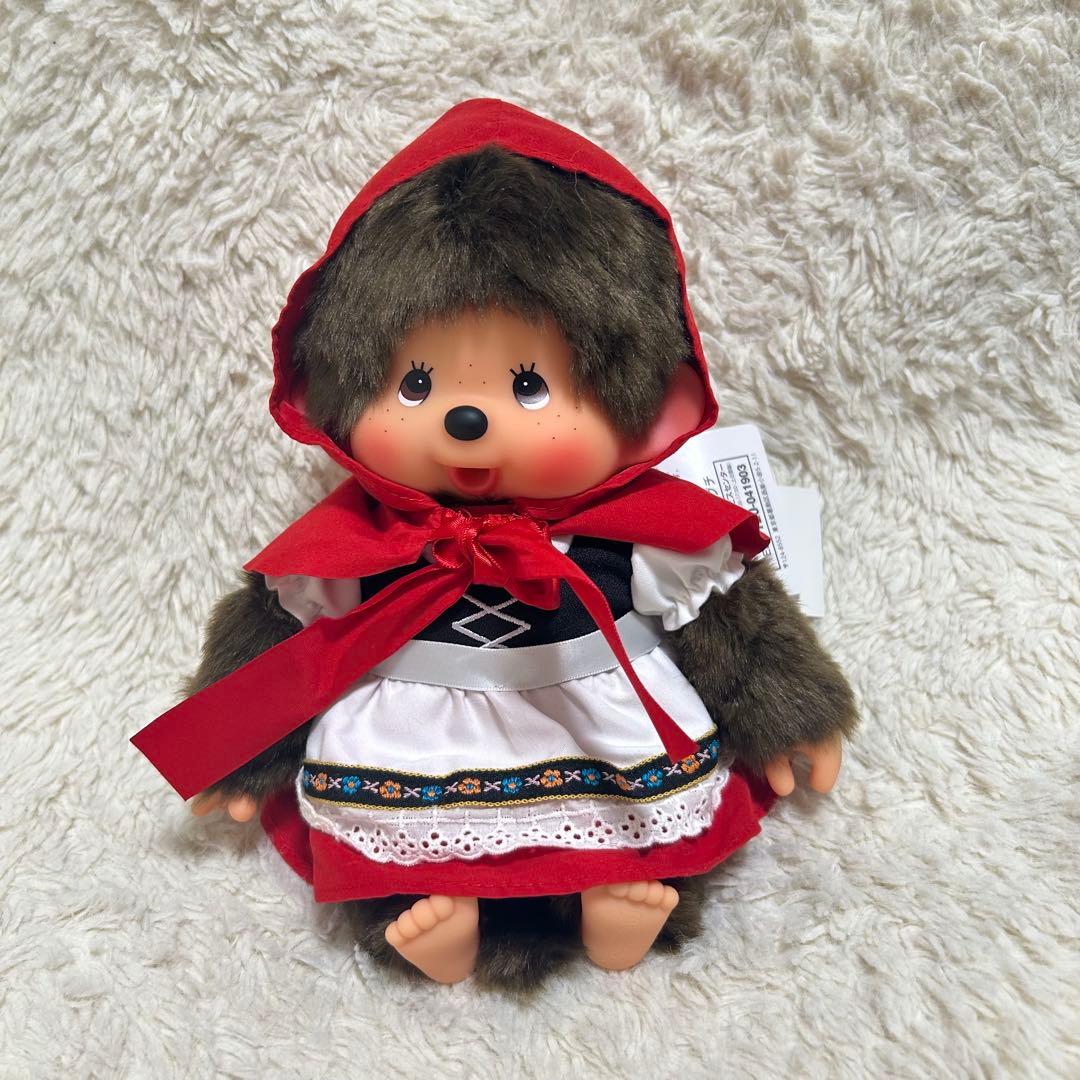 モンチッチ✨ぬいぐるみ　赤ずきん　Mサイズ