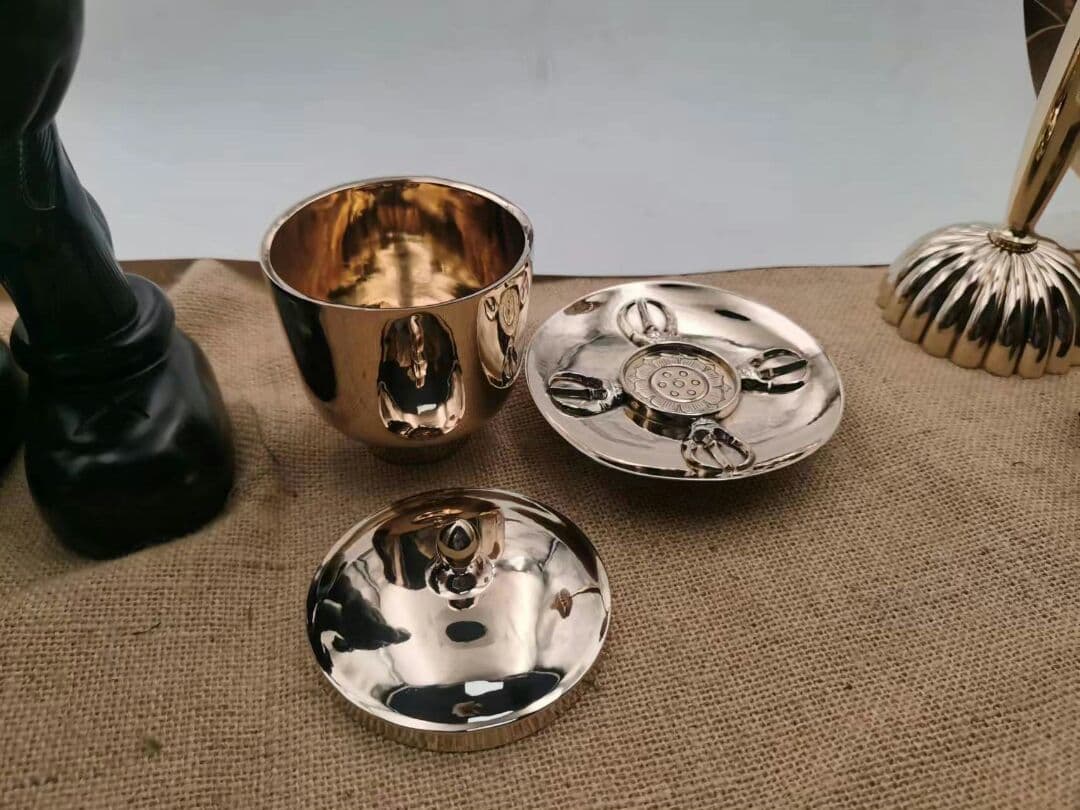 【修縁堂】密教法器 三鈷杵 供杯 聖杯 奉納 供養品 不思議な力 仏壇仏具