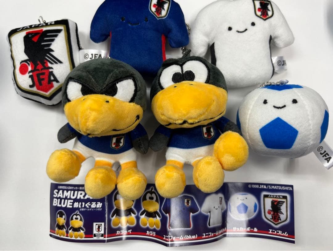 日本代表 ガチャ フルコンプ SAMURAI BLUE ぬいぐるみ ユニフォーム
