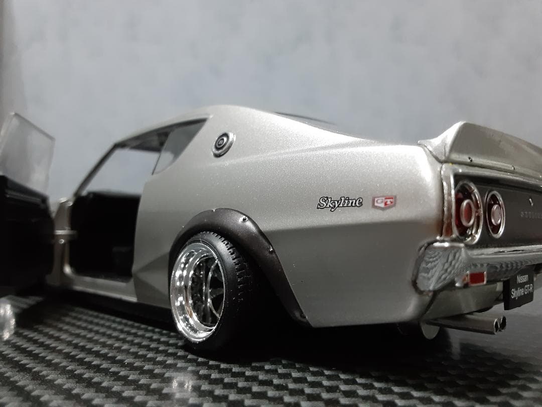 Hachette 1/24 日産 ケンメリ GT-R シルバー カスタム改