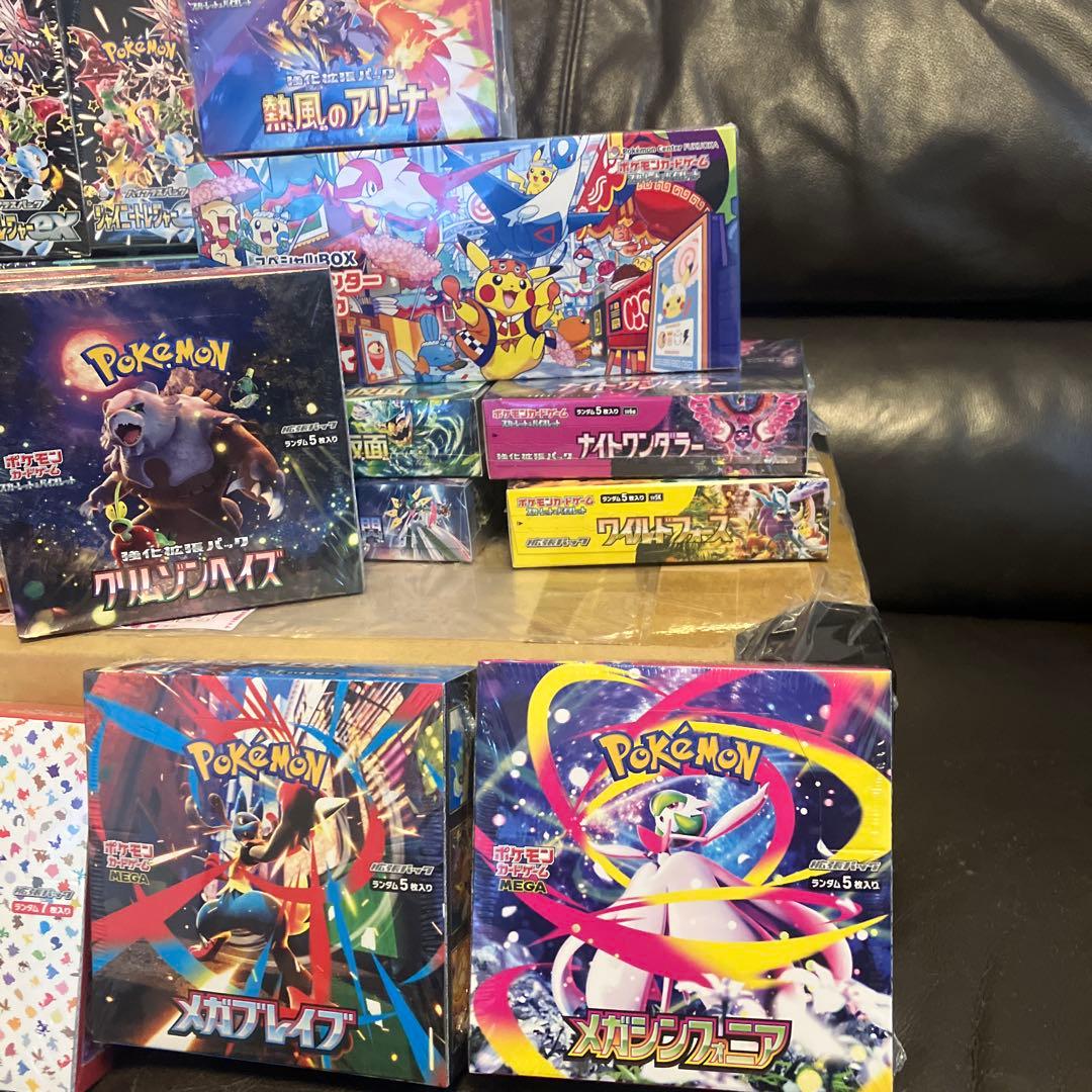 ポケモンBOX全シュリンク付21BOX、classic.ロケット団ケース1点ずつ