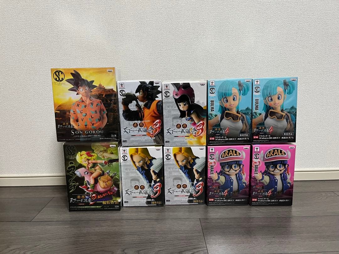 ドラゴンボール　造形天下一武道会　悟空　チチ　ブルマ　ランチ　18号　アラレ