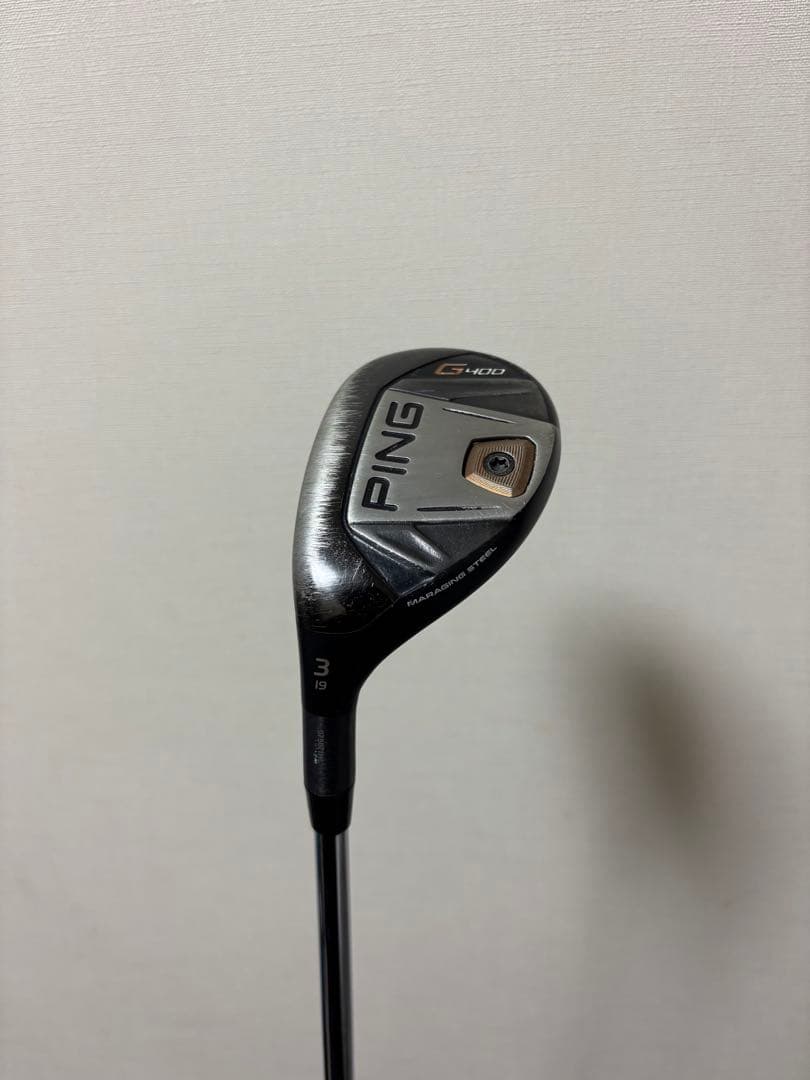 【名器、希少】レフティPING G400 3番ユーティリティ フレックスS