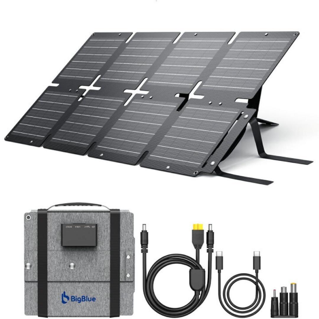 ソーラーパネル ソーラーチャージャー 太陽光パネル 折りたたみ 60w 急速充電