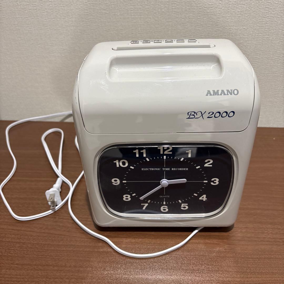 AMANO BX2000 タイムカード
