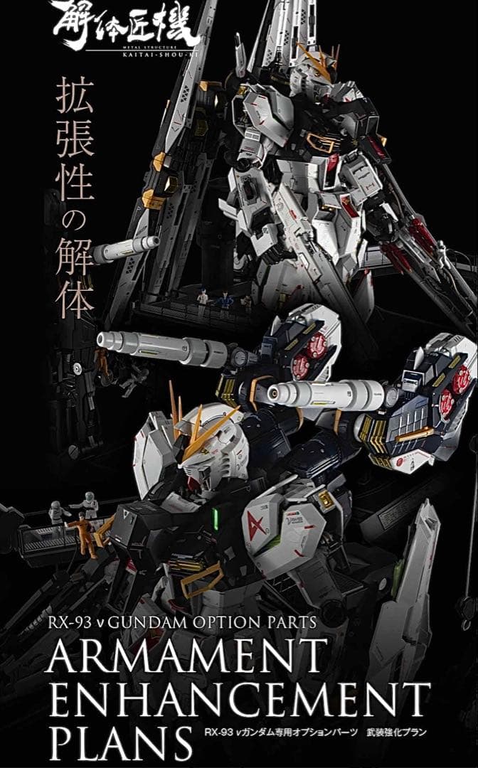 解体匠機 RX-93 νガンダム専用 オプションパーツ 武装強化プラン