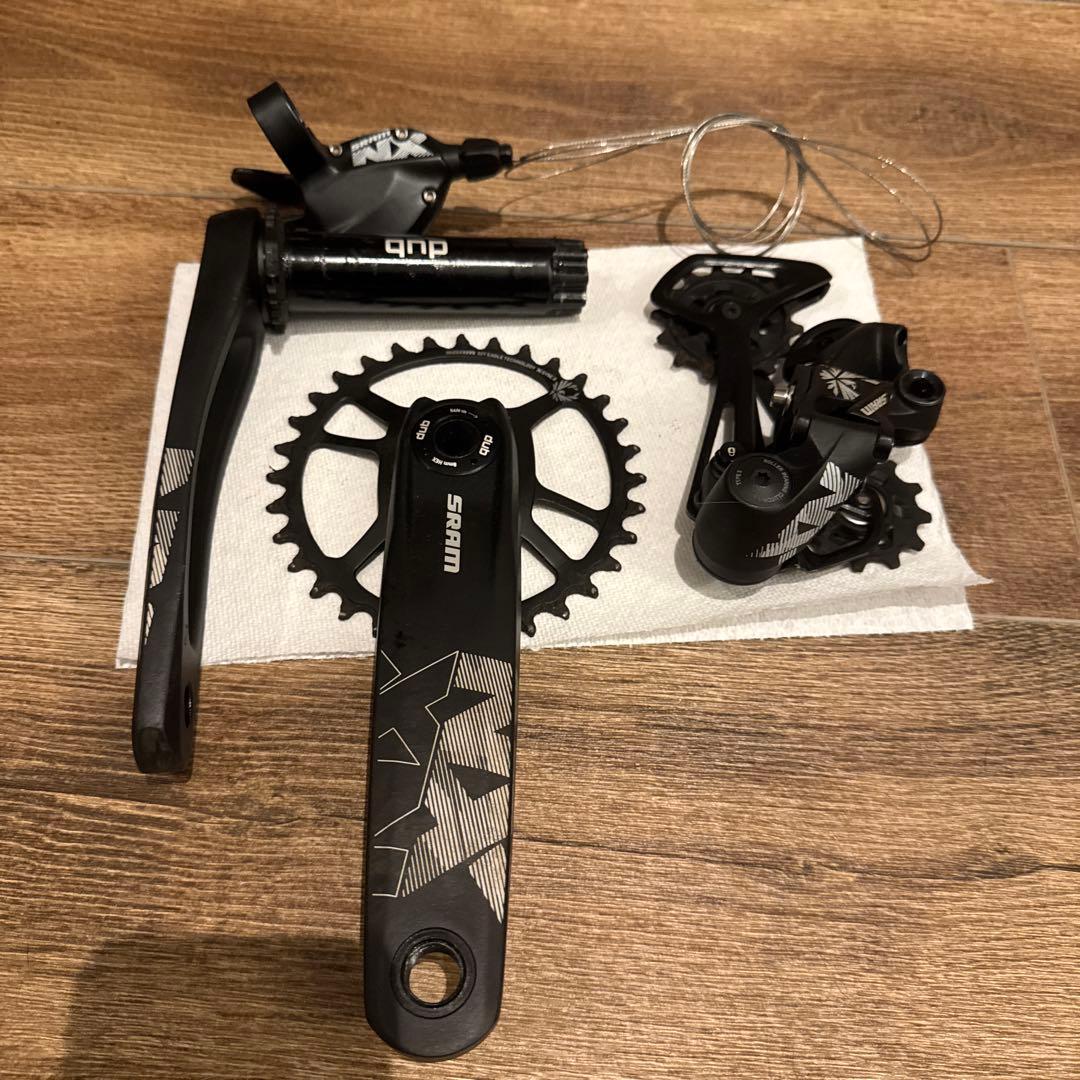SRAM 1x11速 クランクセット・リアディレイラーセット