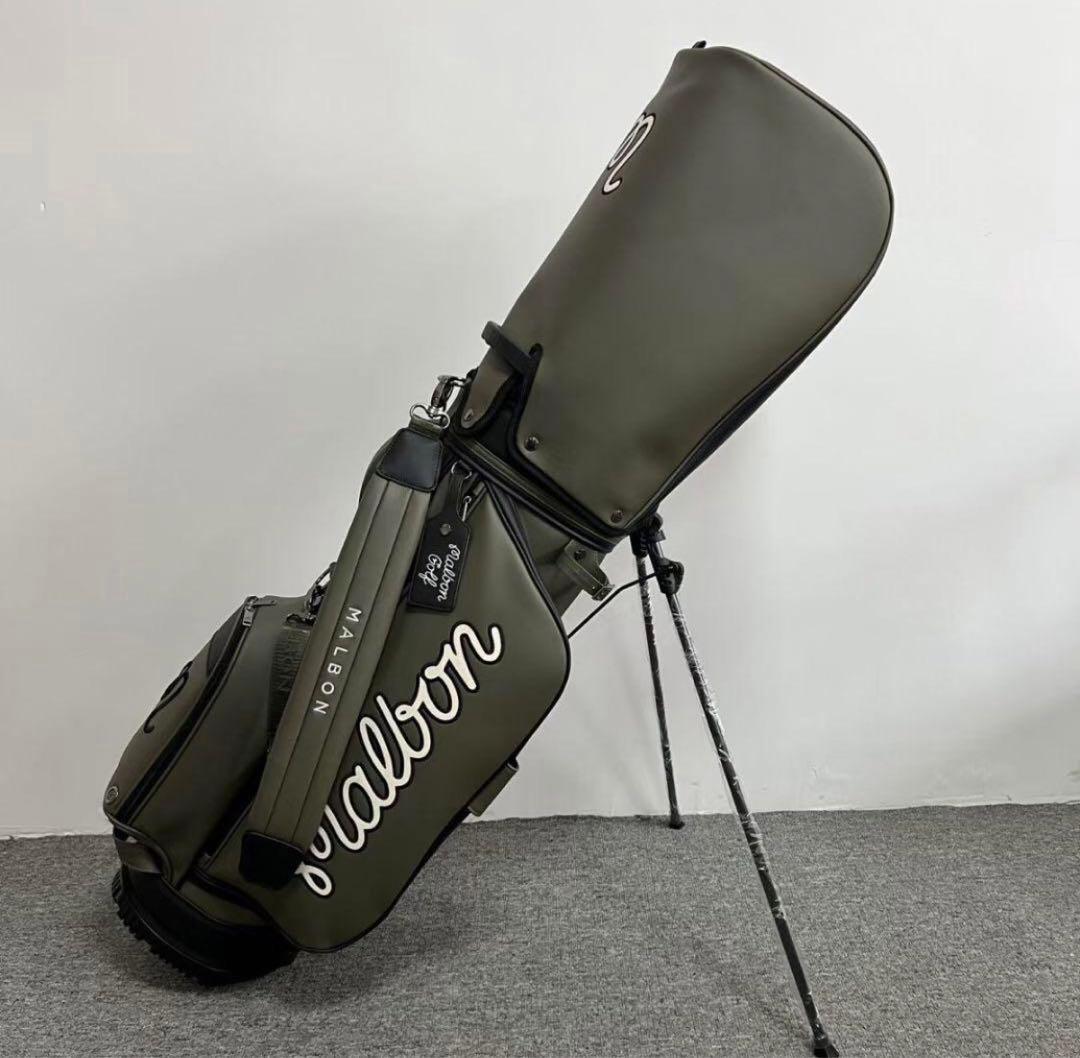 Malbon Golf マルボン ゴルフ キャディバッグ ゴルフバッグ PU