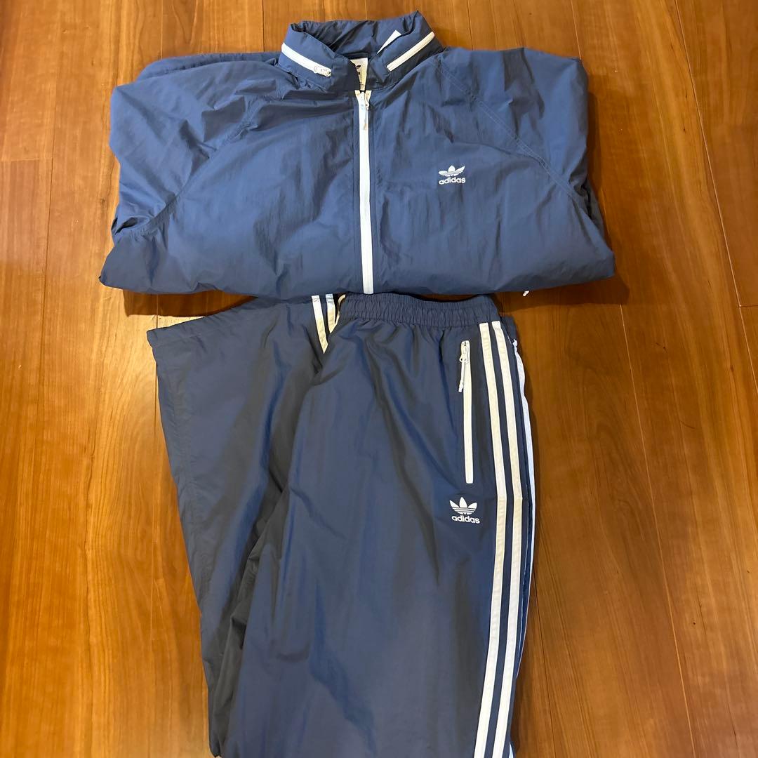 adidas ウィンドブレーカー パンツセット ネイビー