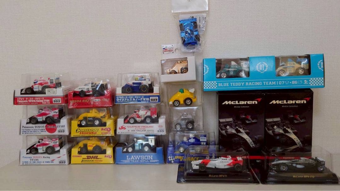 リアルモータースポーツセット　トヨタ　ウィリアムズルノー　ホンダ　アグリ10台