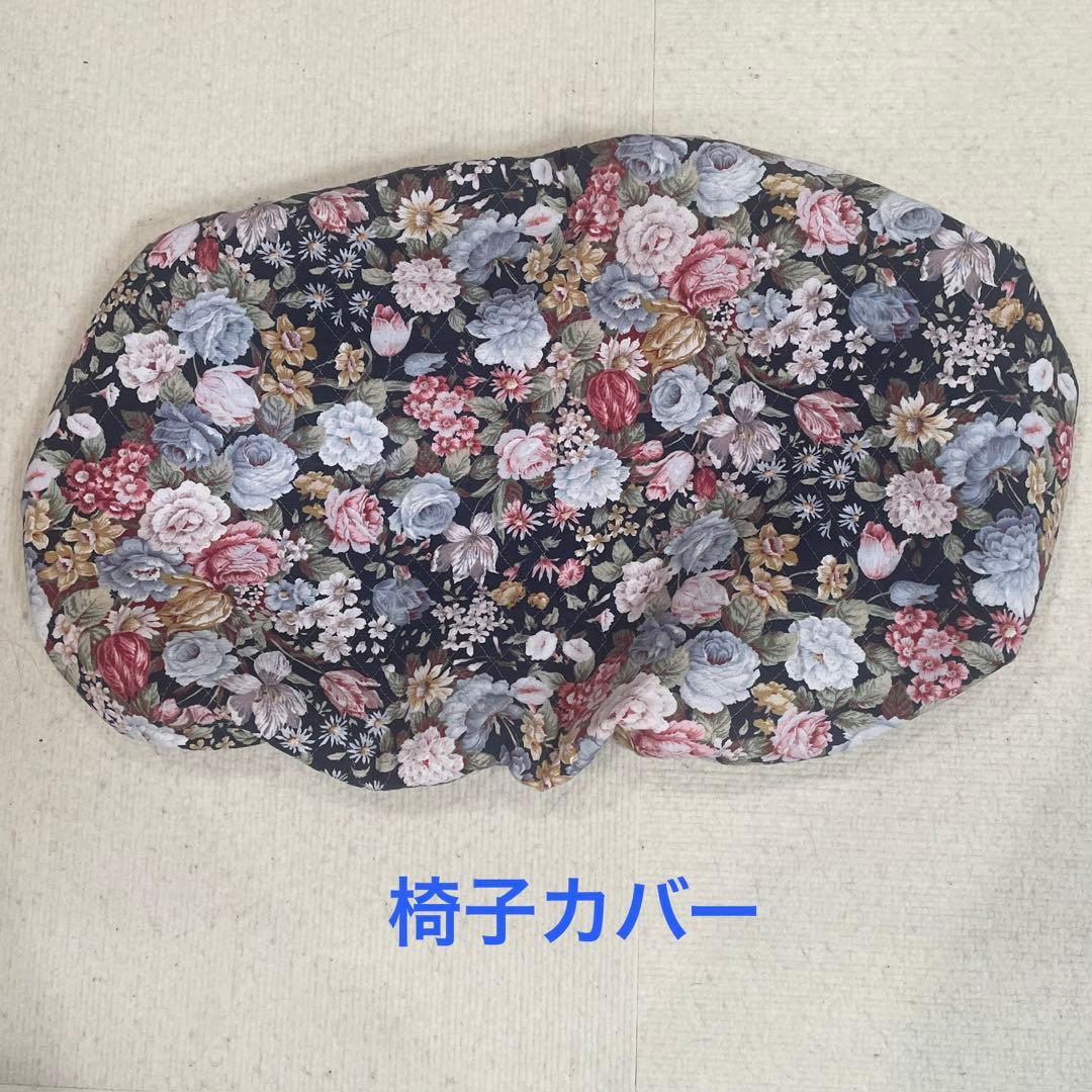 猫脚ピアノ椅子　昇降式　スツール　ワインレッド　アンティーク　シートカバー付き