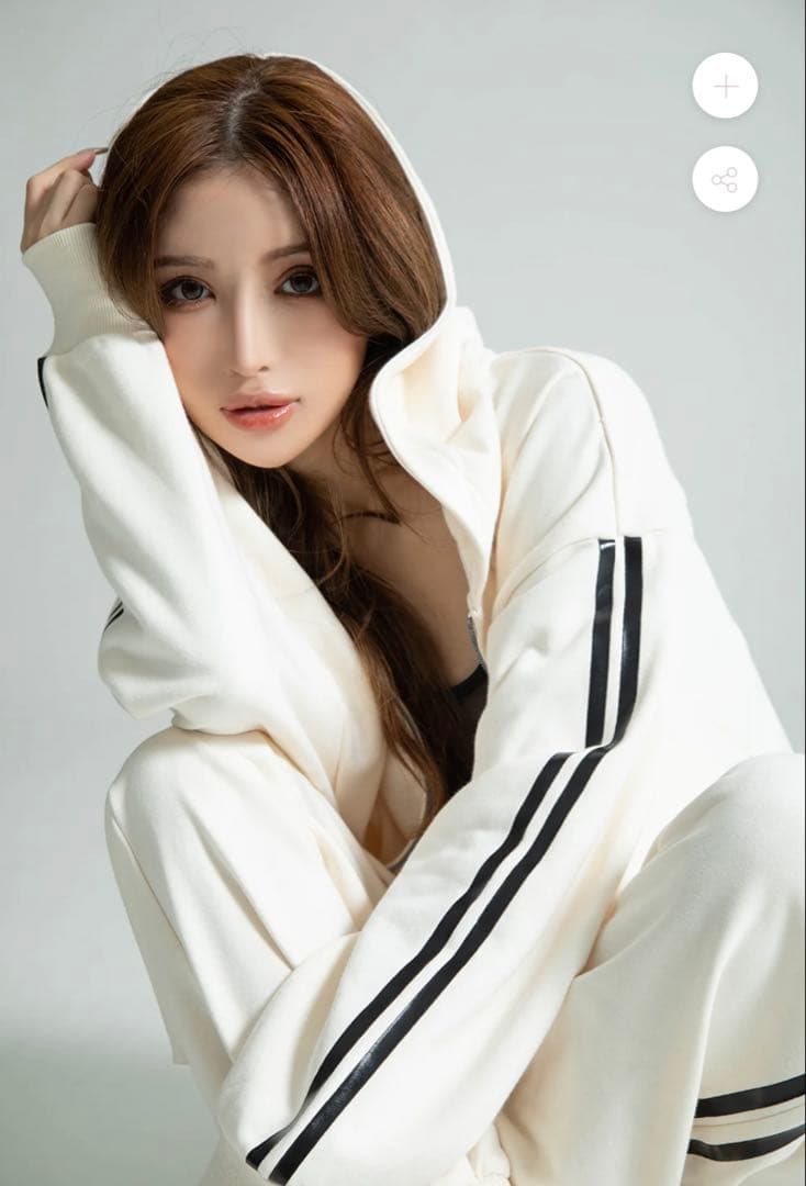 【新品未使用】 IRAL × CRONS ジップパーカーゆんころ S-Mサイズ