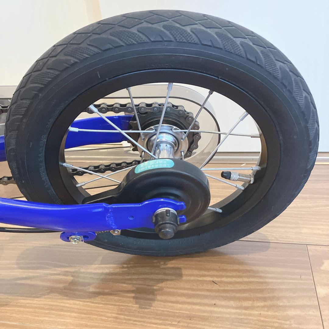【美品】Henshin Bike へんしんバイク2 12インチ 青スタンド付