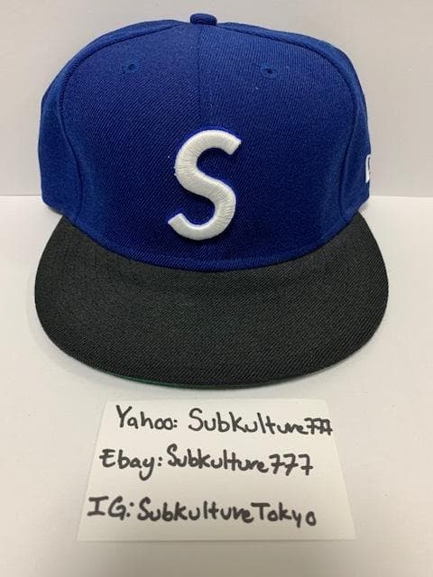 Supreme シュプリームNew Era 7 1/8キャップ ネイビーブラック