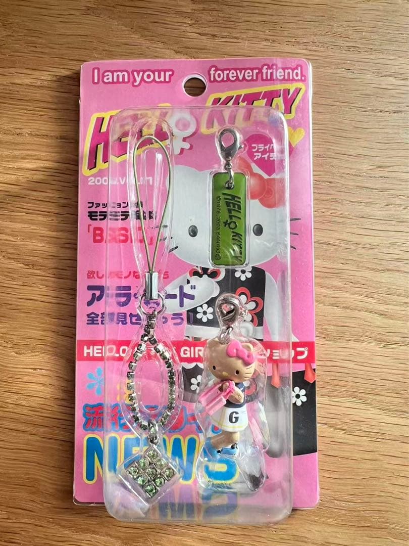 GIRLS！ ハローキティ ラインストーンストラップ 2003年