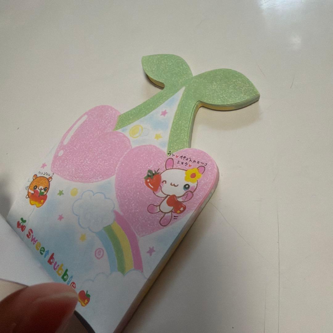 平成レトロ　平成女児　キャラクターダイカットメモ帳　ハムスター　うさぎ