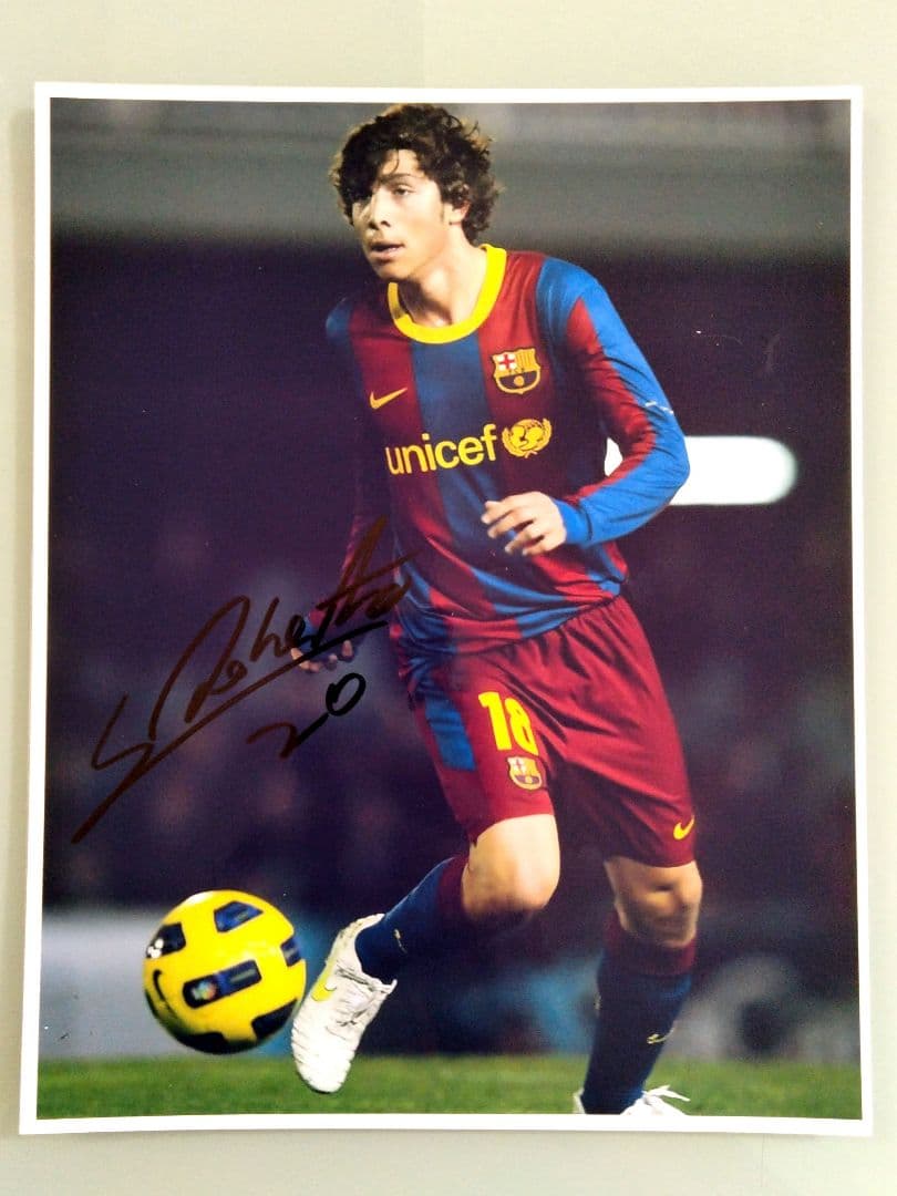 セール中…セルジ・ロベルト直筆サイン入り大型写真…Sergi Roberto…