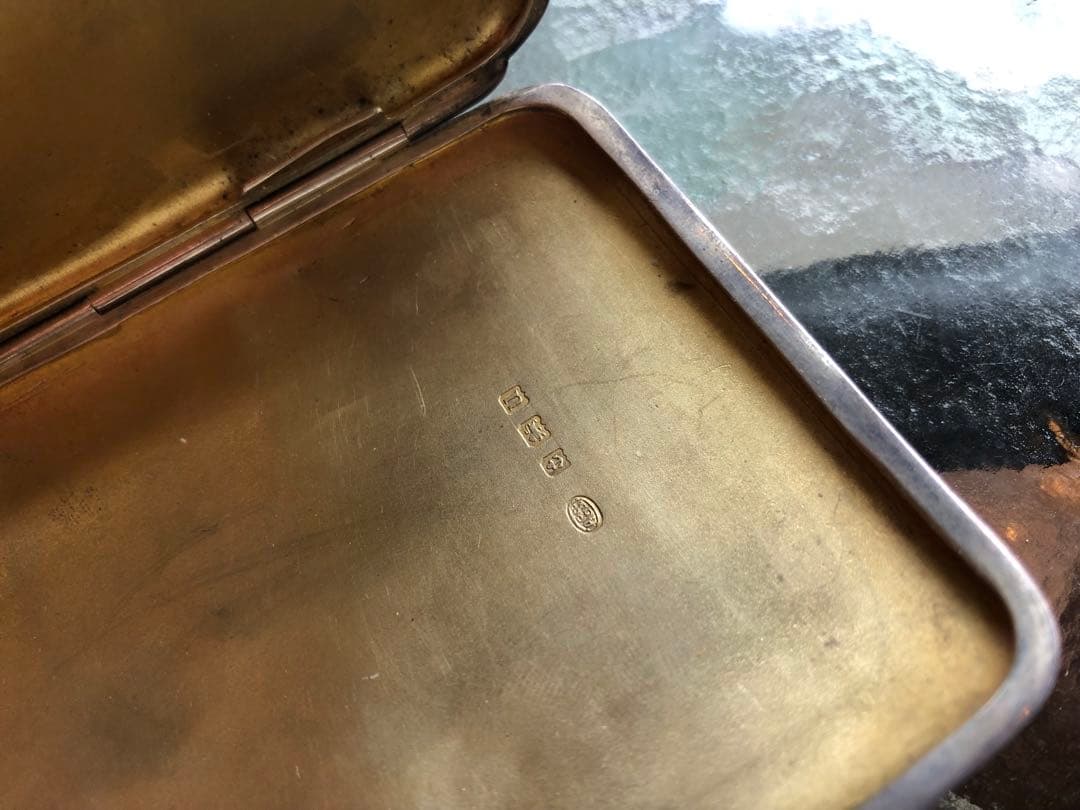 S925アンティークシガーケース1910s