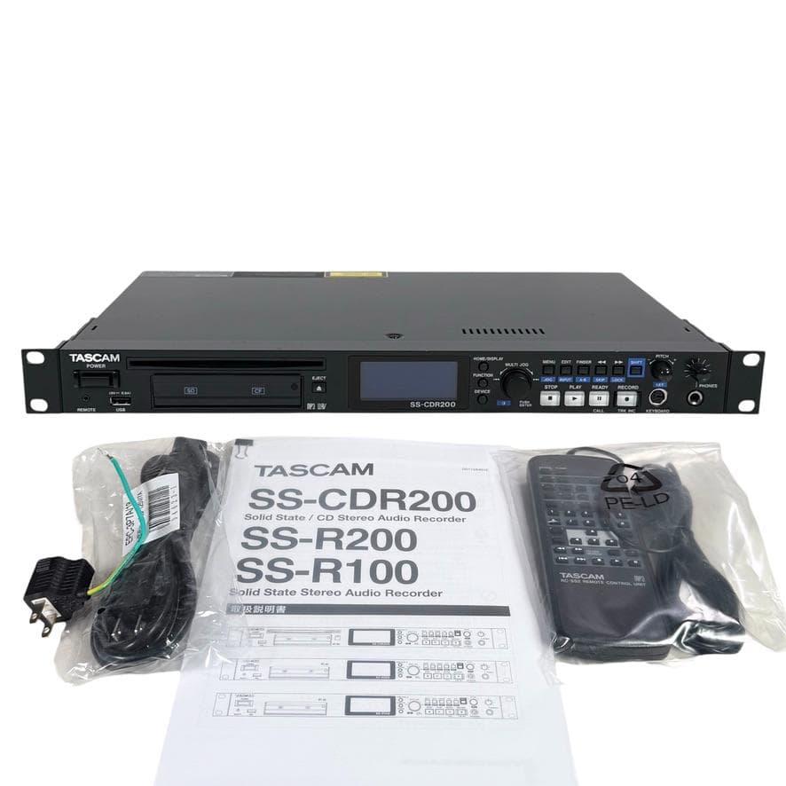 TASCAM ソリッドステートCDステレオオーディオレコーダーSS-CDR200