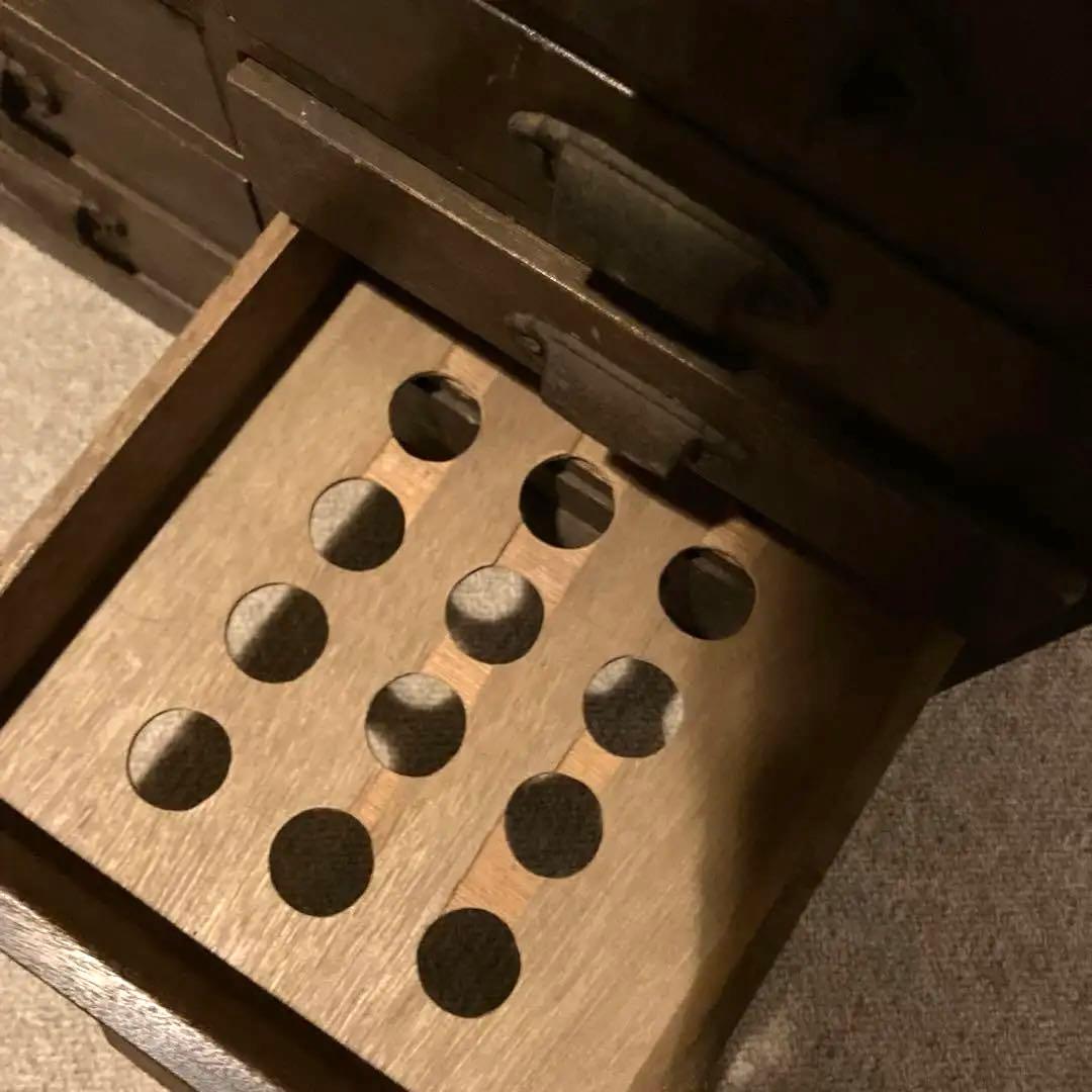 最終セール！古道具・木製12段引き出し小物棚